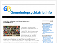 Screenshot des Blogs Gemeindepsychiatrie.Info