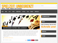 Screenshot des Blogs Spielzeit: Unbegrenzt