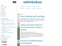 Screenshot des Blogs SatireNews