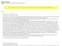 Screenshot des Blogs Do-nut worry