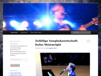 Screenshot des Blogs Ted about songs