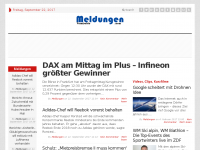 Screenshot des Blogs Aktuelle Nachrichten