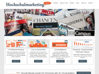 Screenshot des Blogs Hochschulmarketing-News