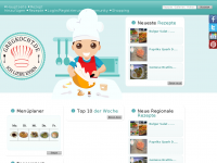 Screenshot des Blogs Kochen und Rezepte für alle