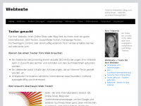 Screenshot des Blogs Webtexte