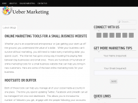 Screenshot des Blogs Ueber Marketing – Digital-Marketing Kiel