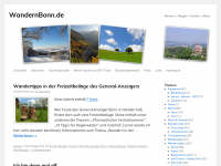 Screenshot des Blogs WandernBonn