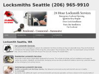 Screenshot des Blogs locksmith in Seattle
