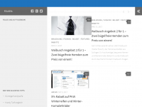 Screenshot des Blogs Tiefpreiswelt – Schnäppchen und Gutscheine