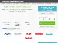 Screenshot des Blogs Umfragenvergleich