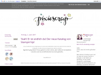 Screenshot des Blogs Pixie Scrap