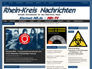 Screenshot des Blogs Klartext-NE.de