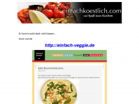 Screenshot des Blogs einfachkoestlich.com