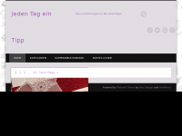 Screenshot des Blogs Jeden Tag ein Tipp