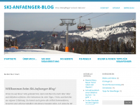 Screenshot des Blogs Ski-Anfaenger-Blog