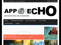 Screenshot des Blogs App Echo
