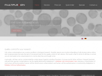 Screenshot des Blogs Multiplexion – Quality control for your cell culture