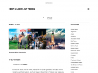 Screenshot des Blogs Herr Nilsson auf Reisen – Reise Blog