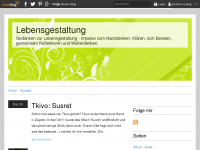 Screenshot des Blogs Lebensgestaltung