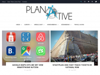 Screenshot des Blogs Planative – Travel Like A Native