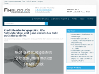 Screenshot des Blogs Finblog.de: Finanzexperte Andreas Kunze
