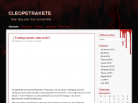 Screenshot des Blogs C l e o p e t r a k e t e