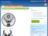 Screenshot des Blogs MarkenBlog