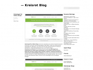 Screenshot des Blogs kreisrot rundschreiben