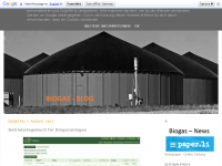 Screenshot des Blogs BOGIS Informations- und Verwaltungssystem für Biogasanlagen