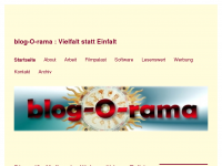 Screenshot des Blogs blog-O-rama – Vielfalt statt Einfalt