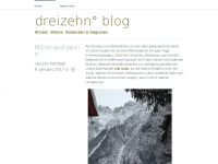 Screenshot des Blogs dreizehn° blog