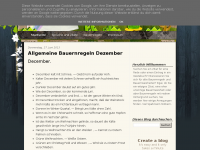Screenshot des Blogs Bauernregeln