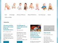 Screenshot des Blogs Milchzwerge – das Infoportal rund um Schwangerschaft, Geburt und dein Baby