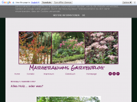 Screenshot des Blogs Margeraniums Gartenblog
