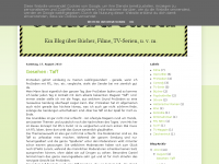 Screenshot des Blogs Gesehen & Gelesen