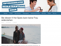 Screenshot des Blogs Heiratsantrag Ideen