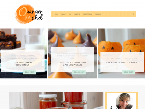 Screenshot des Blogs Orangenmond
