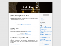Screenshot des Blogs kairoblog.de