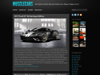 Screenshot des Blogs Muscle Cars
