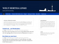 Screenshot des Blogs Welt Hertha Linke – Das Hertha Blog