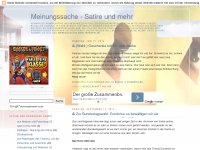 Screenshot des Blogs Meinungssache-Satireblog zu aktuellen Themen