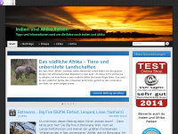 Screenshot des Blogs Indien und Afrika Reisen