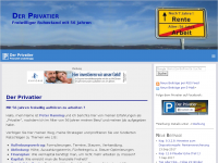 Screenshot des Blogs Der Privatier