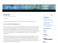Screenshot des Blogs Glas und Holzbau