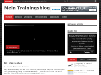 Screenshot des Blogs Muskelaufbau-Trainingsblog