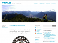 Screenshot des Blogs wusaa.de Mein Laufblog