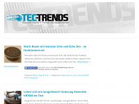 Screenshot des Blogs TEC-TRENDS.de