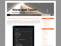Screenshot des Blogs Worte statt Taten!
