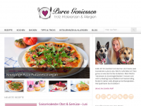 Screenshot des Blogs Pures Geniessen – trotz Intoleranzen & Allergien!