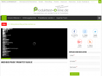 Screenshot des Blogs Produkttest-Online